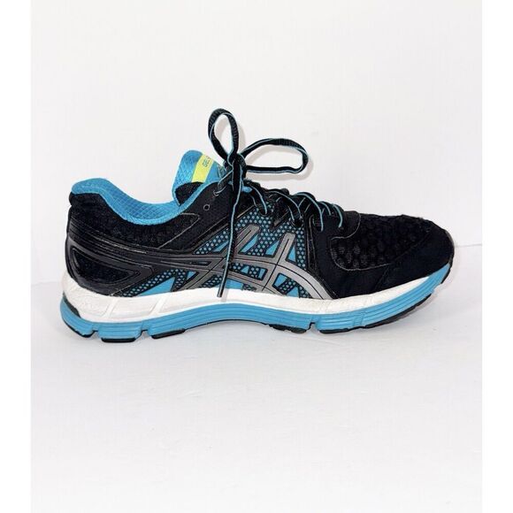 Asics Womens 6 Gel Excel 33 Running Shoes Athletic Black Blue Gym Workout Casual - Picture 9 of 14